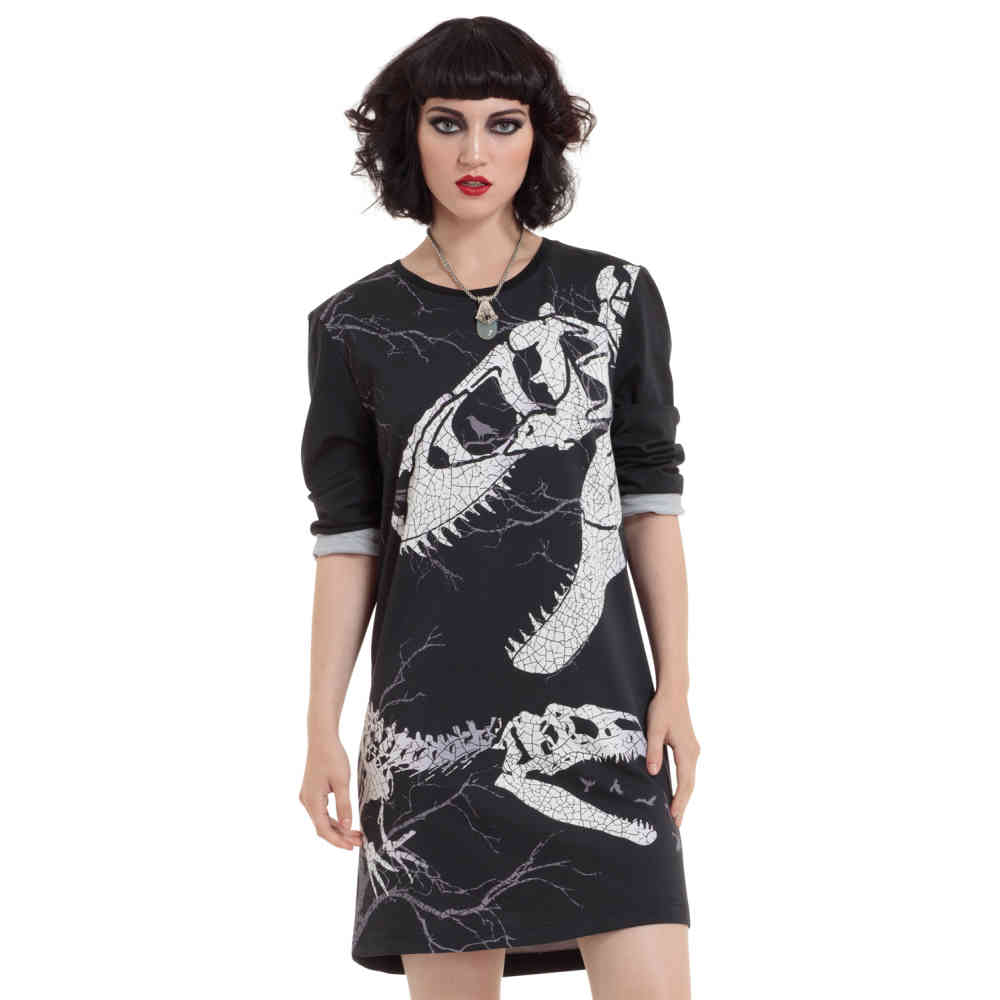 Jawbreaker - Dino Bones Longsleeve shirt - Zwart